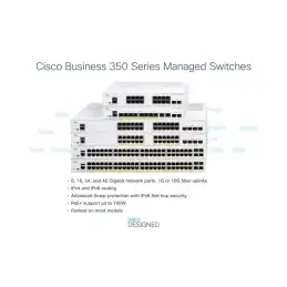 Cisco Business 350 Series CBS350-48FP-4G - Commutateur - C3 - Géré - 48 x 10 - 100 - 1000 (PoE+) ... (CBS350-48FP-4G-EU)_3